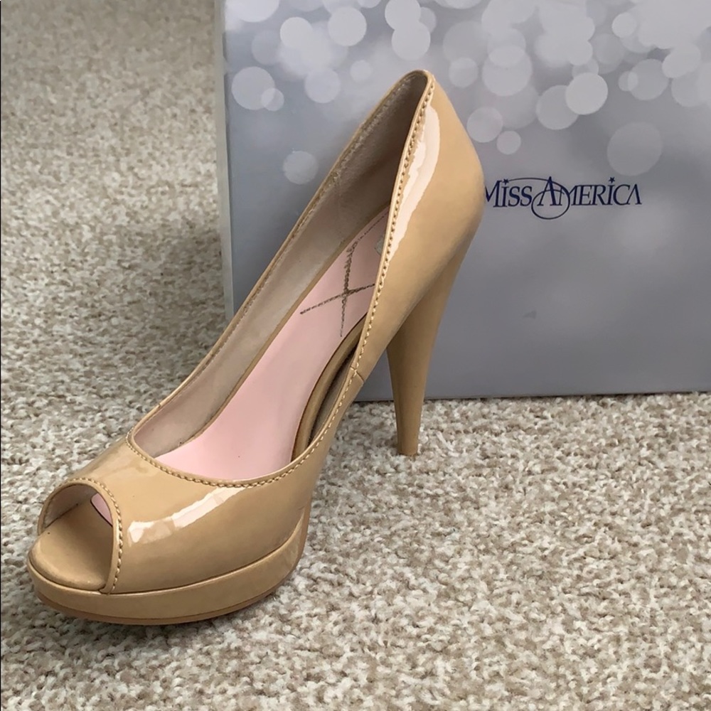 Miss America brand nude pumps (by DSW)